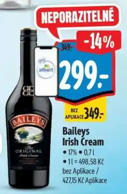 Albert Baileys Irish Cream nabídka