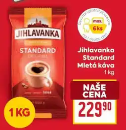 Billa Jihlavanka Standard • mletá káva • 1 kg nabídka