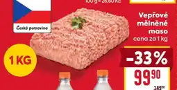 Billa Vepřové mleté maso nabídka
