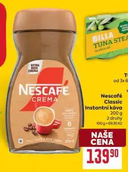 Billa NESCAFÉ CLASSIC Instantní káva nabídka