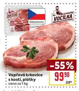 Billa Vepřová krkovice s kostí – plátky • nabídka