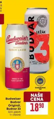 Billa Budweiser Budvar Original Budvar 33 nabídka