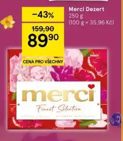Tesco Merci Dezert nabídka