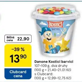 Tesco Danone Kostíci barvící nabídka