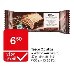 Tesco Tesco Oplatka s krémovou náplní nabídka