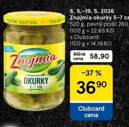Tesco Znojmia Okurky 5–7 cm nabídka