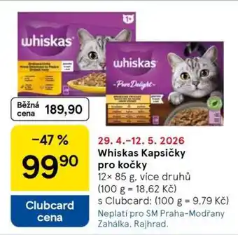 Tesco Whiskas kapsičky pro kočky nabídka
