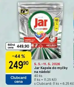 Tesco Jar kapsle do myčky na nádobí nabídka