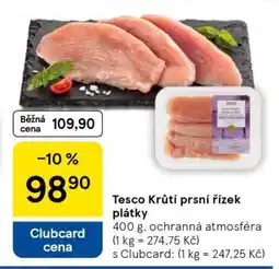 Tesco Tesco Krůtí prsní řízek plátky nabídka