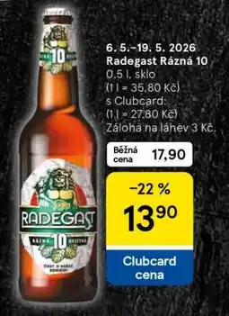 Tesco Radegast Rázná 10 nabídka