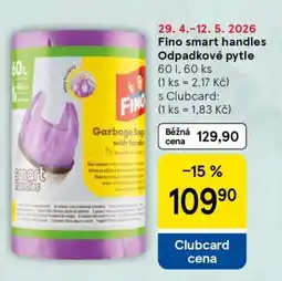 Tesco Fino smart handles Odpadkové pytle nabídka