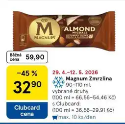 Tesco Magnum zmrzlina nabídka
