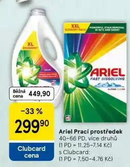 Tesco Ariel prací prostředek nabídka