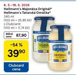 Tesco Hellmann's Majonéza Originál Hellmann's Tatarská Omáčka nabídka