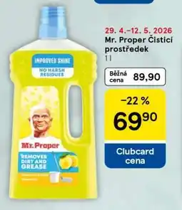 Tesco Mr. Proper ČISTICÍ PROSTŘEDEK nabídka
