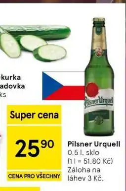Tesco Pilsner Urquell nabídka