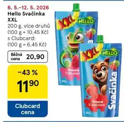 Tesco Hello Svačinka XXL nabídka