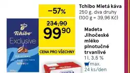 Tesco TCHIBO mletá káva nabídka
