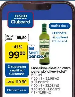 Tesco Ondoliva Selection extra panenský olivový olej nabídka