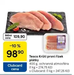 Tesco Tesco Krůtí prsní řízek plátky nabídka