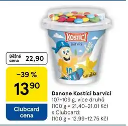 Tesco Danone Kostíci barvící nabídka