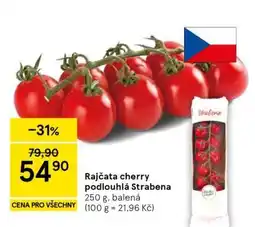 Tesco Rajčata cherry podlouhlá Strabena nabídka