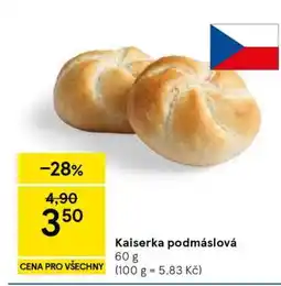 Tesco Kaiserka podmáslová nabídka