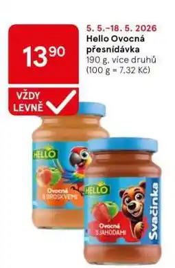 Tesco Hello Ovocná přesnídávka nabídka