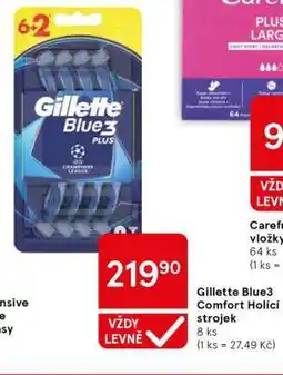 Tesco Gillette Blue3 Comfort Holicí strojek nabídka