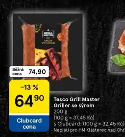 Tesco Tesco Grill Master Griller se sýrem nabídka