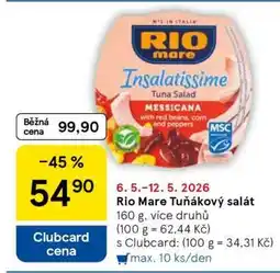 Tesco RIO MARE Tuňákový salát nabídka