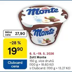 Tesco ZOTT Monte nabídka