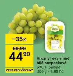 Tesco Hrozny révy vinné bílé bezpeckové nabídka