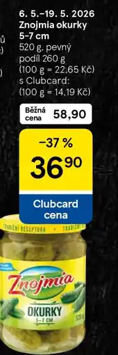 Tesco Znojmia Okurky 5–7 cm nabídka