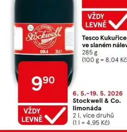 Tesco Stockwell Co. Limonáda nabídka