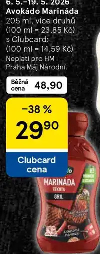 Tesco AVOKÁDO Marináda nabídka