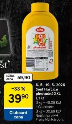Tesco Senf Hořčice plnotučná XXL nabídka