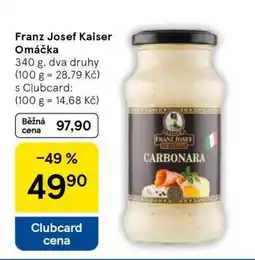 Tesco FRANZ JOSEF KAISER OMÁČKA nabídka