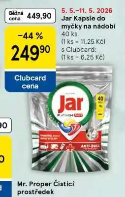Tesco Jar kapsle do myčky na nádobí nabídka