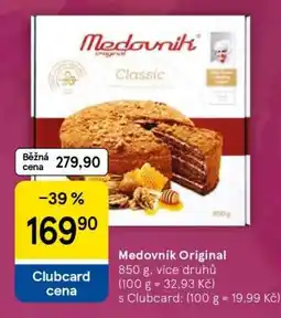 Tesco MEDOVNÍK ORIGINAL nabídka