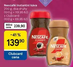 Tesco NESCAFÉ Instantní káva nabídka