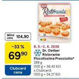 Tesco Dr. Oetker Ristorante Piccolissima Prosciutto nabídka