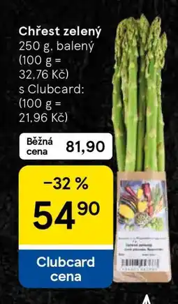 Tesco Chřest zelený nabídka