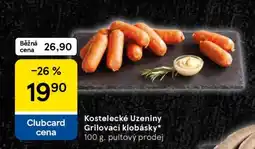 Tesco Kostelecké Uzeniny Grilovací klobásky nabídka