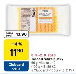 Tesco Tesco Křehké plátky nabídka