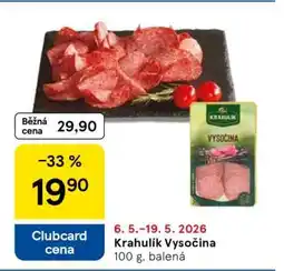 Tesco Krahulík VYSOČINA nabídka