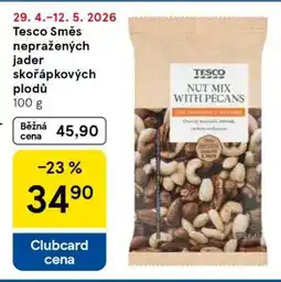Tesco Tesco Směs nepražených jader skořápkových plodů nabídka
