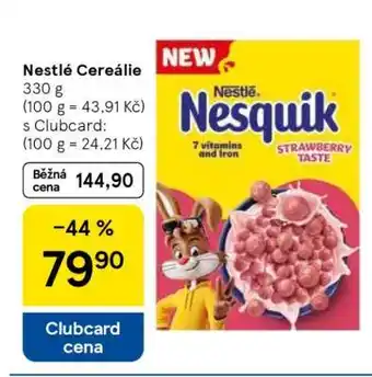 Tesco Nestlé cereálie nabídka