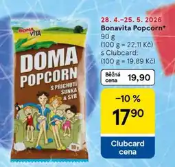 Tesco Bonavita Popcorn nabídka