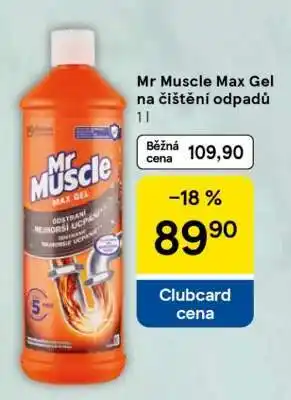 Tesco Mr Muscle Max gel na čištění odpadů nabídka